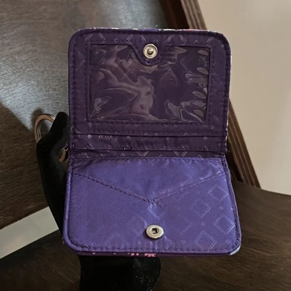 Vera Bradley Escapade key chain Wristlet in Batik Leaves